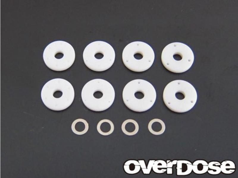 Overdose PTFE Shock Piston Set for Vacula, Divall, TRF (φ0.6x3/φ0.7x3/φ0.8x3/Blank)