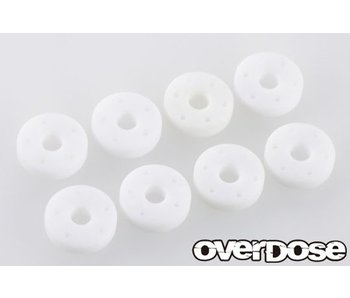 Overdose Machined POM Resin Shock Piston Set for HG Shock (φ0.5x5/φ0.5x6/φ0.6x5/φ0.6x6)