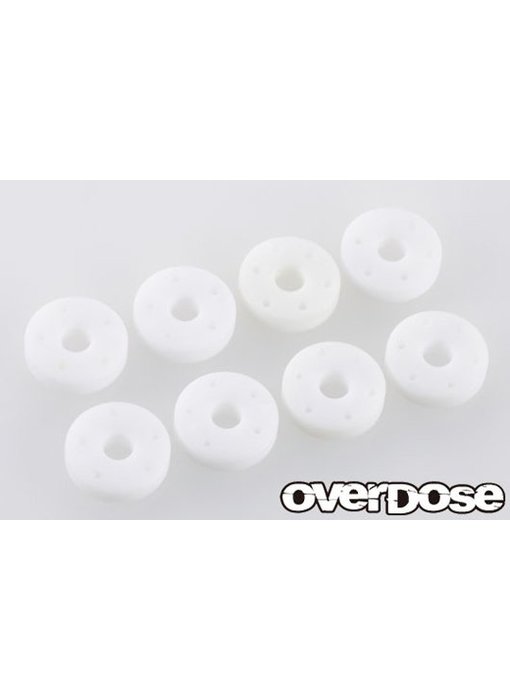 Overdose Machined POM Resin Shock Piston Set for HG Shock (φ0.5x5/φ0.5x6/φ0.6x5/φ0.6x6)