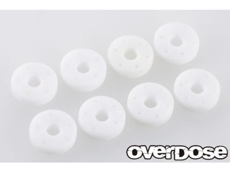 Overdose Machined POM Resin Shock Piston Set for HG Shock (φ0.5x5/φ0.5x6/φ0.6x5/φ0.6x6)