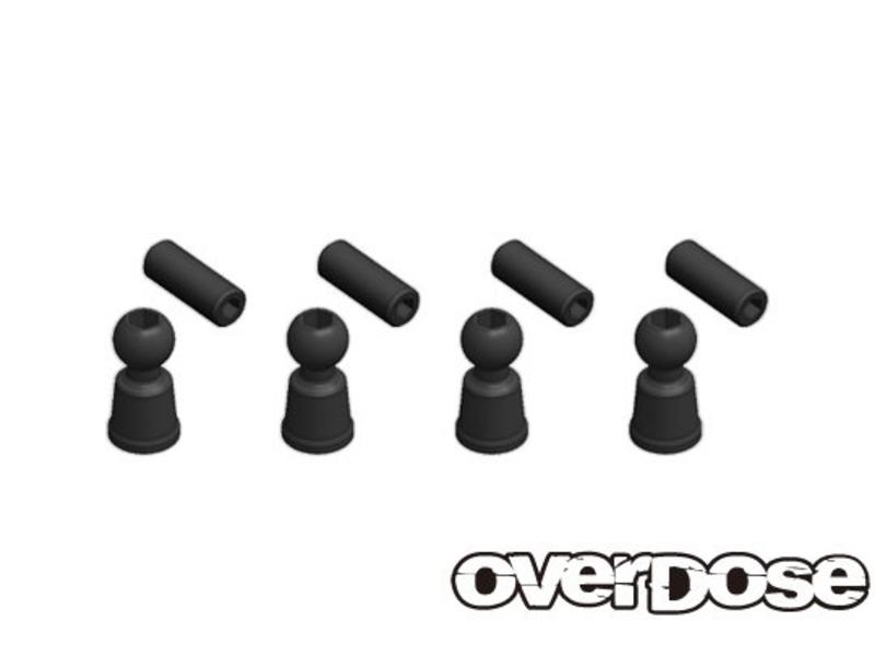 Overdose φ4.3mm Ball Stud (4mm Long)