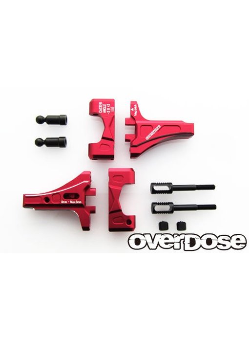 Overdose Adj. Front Suspension Arm Type-2 for OD / Red