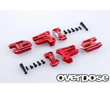 Overdose Adj. Alum. Rear Suspension Arm Type-2 for OD / Red