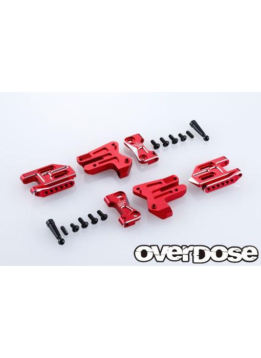 Overdose Adj. Alum. Rear Suspension Arm Type-2 for OD / Red