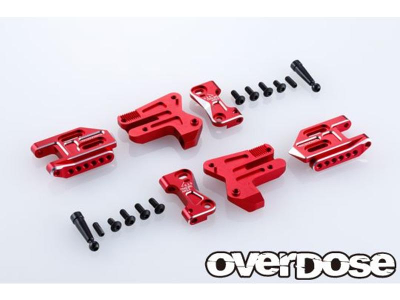 Overdose Adjustable Aluminium Rear Suspension Arm Type-2 for OD / Color: Red