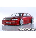 Overdose Toyota Cresta JZX100 Clear Body (195mm/Decal/Masking/Light Bucket)