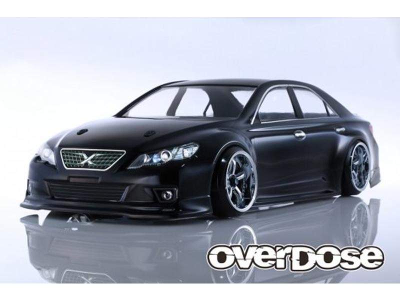 Overdose Toyota Mark X GRX130 ST-Garage Ver. Clear Body (195mm/Decal/Masking/Light Bucket)