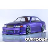 Overdose Toyota Chaser JZX100 Clear Body (195mm/Decal/Masking/Light Bucket)