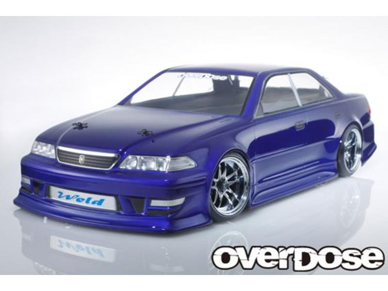 Overdose Toyota Mark II JZX100 Clear Body (195mm/Decal/Masking/Light Bucket)