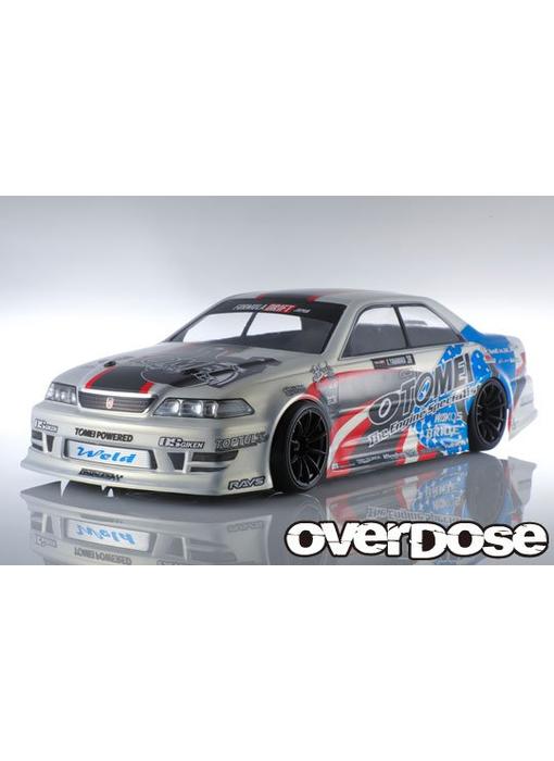 Overdose Toyota Mark II JZX100 Clear Body & Team Kenji with Tomei Powered Decal Set