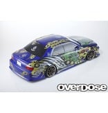 Overdose Toyota Chaser JZX100 Clear Body & Weld FujinRaijin Graphic Decal Set