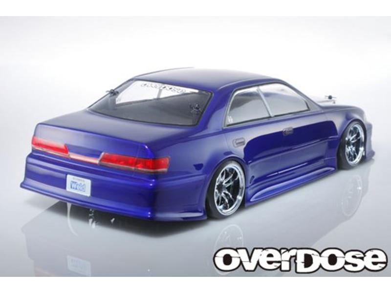 Overdose Toyota Mark II JZX100 Clear Body (195mm/Decal/Masking/Light Bucket)
