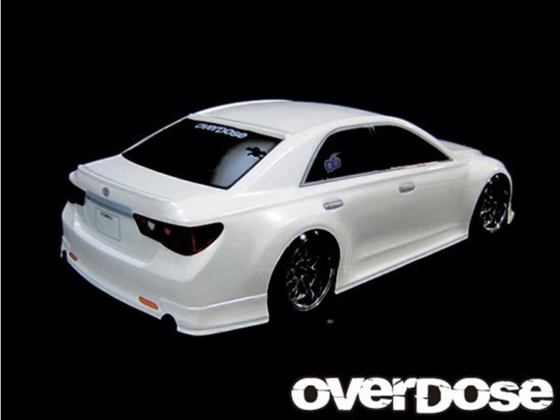 Overdose Toyota Mark X GRX130 ST-Garage Ver. Clear Body (195mm/Decal/Masking/Light Bucket)