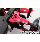 Overdose Adjustable Front Suspension Arm Type-2 for OD / Color: Red