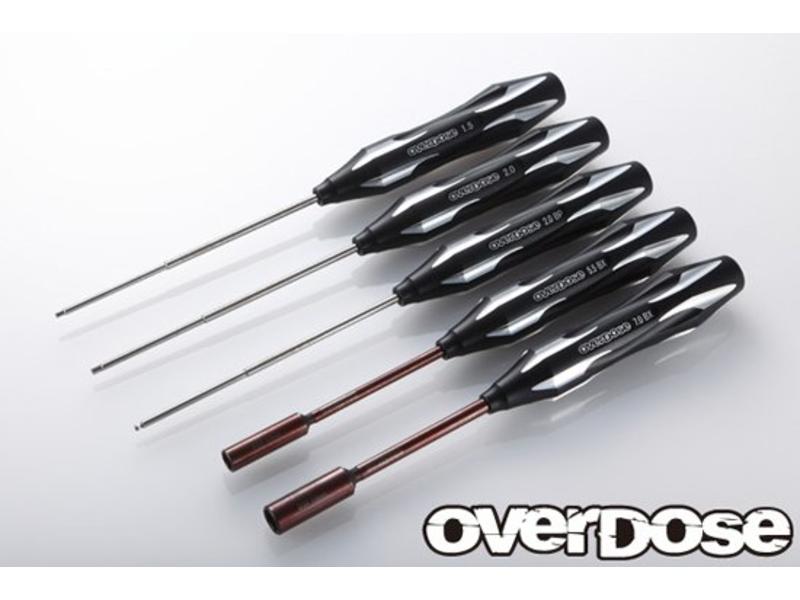 Overdose Factory Tool Set (5pcs: Hex 1.5&2.0/Ball Point 2.0/Box 5.5&7.0）