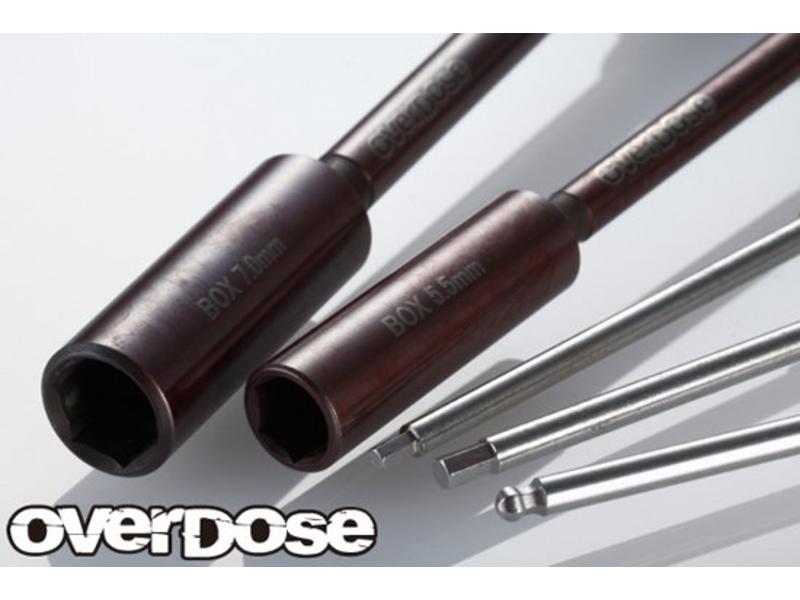 Overdose Factory Tool Set (5pcs: Hex 1.5&2.0/Ball Point 2.0/Box 5.5&7.0）