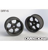 Overdose Work VS KF / Color: Black / Offset: 5mm (2pcs)