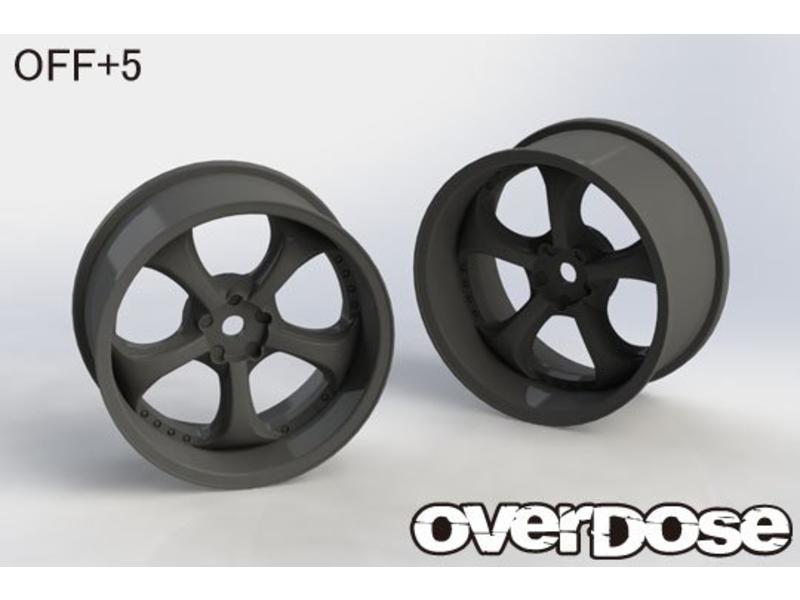 Overdose Work VS KF / Color: Black / Offset: 5mm (2pcs)