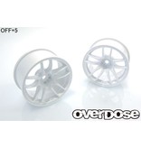Overdose R-SPEC Work Emotion CR Kiwami / Color: White / Offset: 5mm (2pcs)