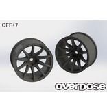 Overdose Rays Gram Lights 57Transcend / Color: Black / Offset: 7mm (2pcs)