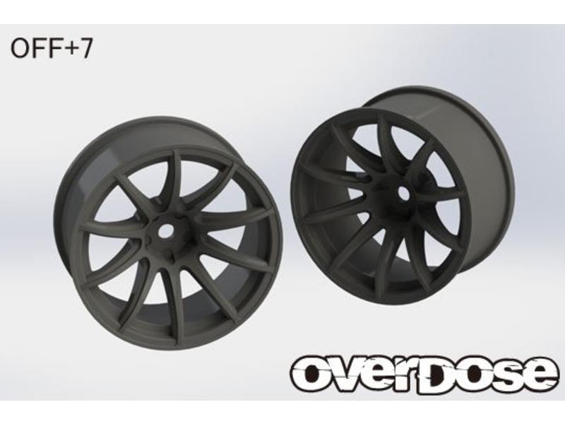 Overdose Rays Gram Lights 57Transcend / Color: Black / Offset: 7mm (2pcs)