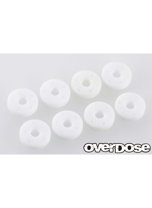 Overdose Machined PTFE Shock Piston Set for OD, TRF (φ0.5x5/φ0.5x6/φ0.6x5/φ0.6x6)