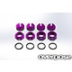 Alum. Adj. Nut & Spring Retainer Set / Purple - DISCONTINUED