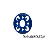 Overdose Spur Gear Support Plate Type-4 / Color: Blue