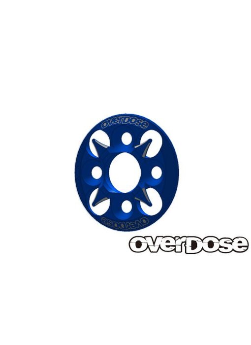 Overdose Spur Gear Support Plate Type-4 / Blue
