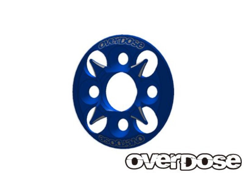 Overdose Spur Gear Support Plate Type-4 / Color: Blue