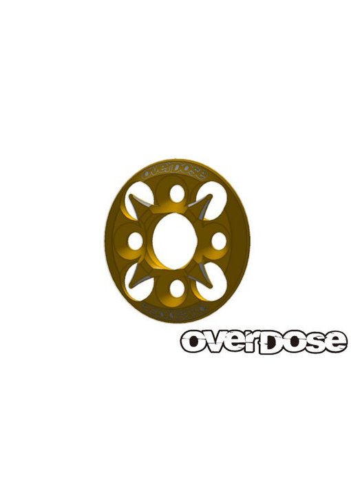 Overdose Spur Gear Support Plate Type-4 / Gold