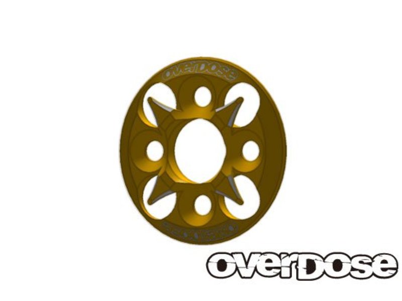 Overdose Spur Gear Support Plate Type-4 / Color: Gold