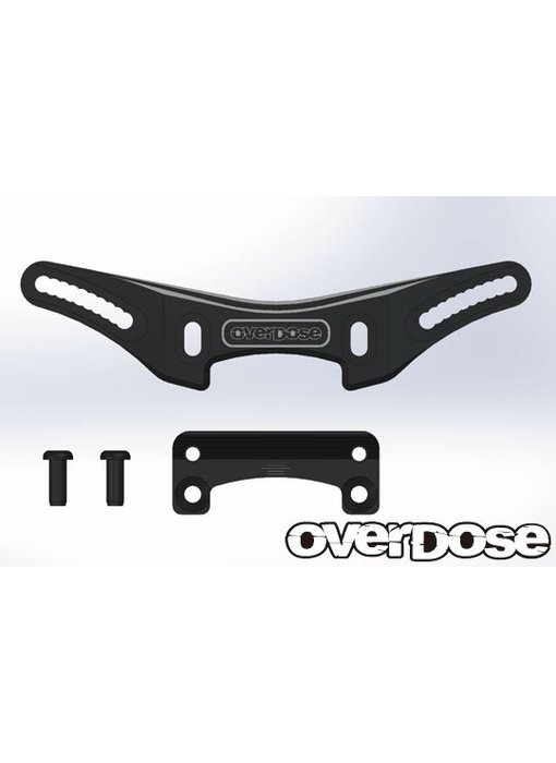 Overdose Height Adj. Alum. Front Shock Tower for XEX, XEX Vspec. / Black