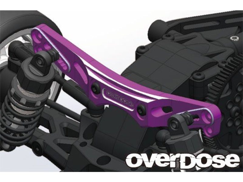 Overdose Height Adjustment Aluminum Rear Shock Tower for XEX, XEX Vspec. / Color: Purple