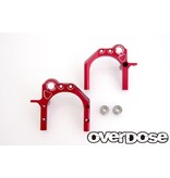 Overdose Oversize Ball Bearing Center Mount for Divall (LR set) / Color: Red