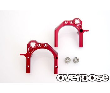 Overdose Oversize Ball Bearing Center Mount for Divall (LR set) / Red