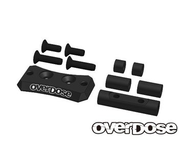 Overdose Alum. Cooling Fan Mount for Vacula II, GALM / Black