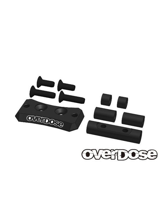 Overdose Alum. Cooling Fan Mount for Vacula II, GALM / Black