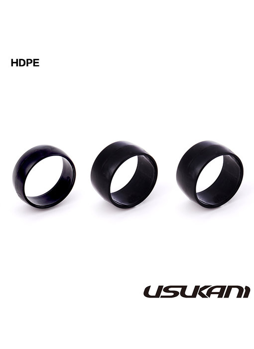 Usukani Ultrathin / Lightweight Tires Set F&R HDPE for Carpet (3pcs)
