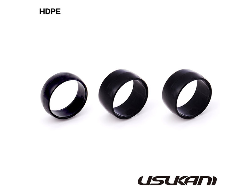 Usukani D3T-OP02 - Ultrathin / Lightweight Tires Set F&R HDPE for Carpet (3pcs)