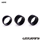 Ultrathin / Lightweight Tires Set F&R HDPE for Carpet (3pcs)