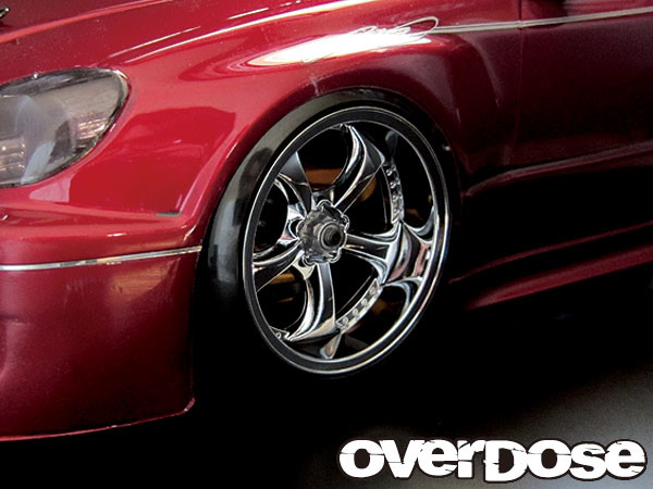 Work VS-KF (Black Metal Chrome) 5mm - 7mm 1/10 WHEELS Rims