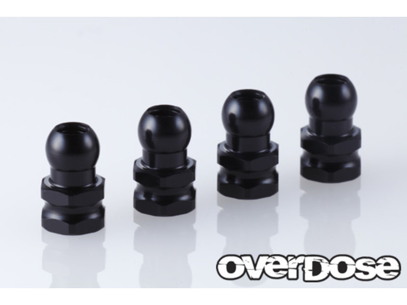 Overdose Aluminum Shock Stand Off / Color: Black (4pcs)