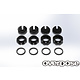 Alum. Adjust Nut & Spring Retainer Set / Black