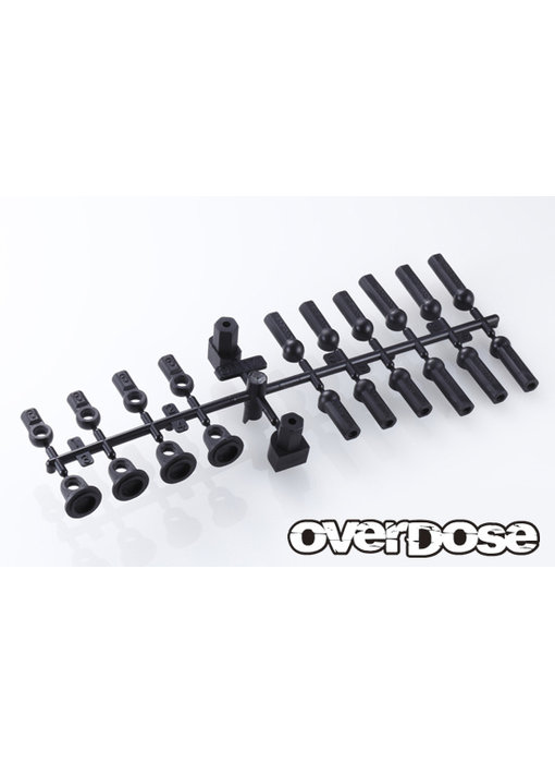 Overdose Ball Cap & Shock Parts Set Molybdenum for Vacula, Divall, XEX