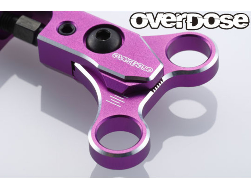 Overdose Adjustable Aluminum Front Upper Arm Set for OD / Color: Purple