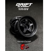 DS Racing Drift Element 5 Spoke Wheel Adj. Offset (2pcs) / Triple Black