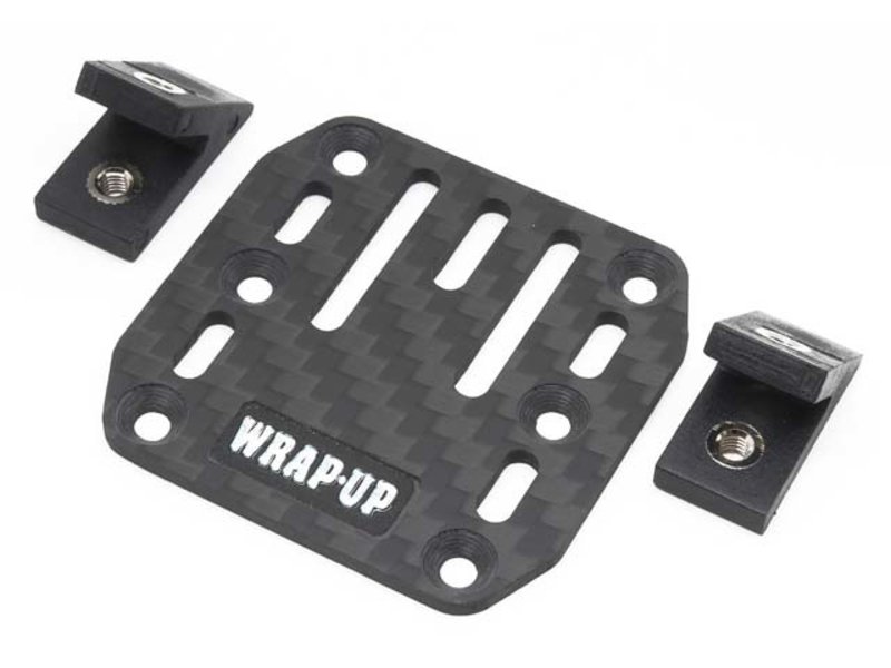 WRAP-UP Next - 0458-FD - Carbon ESC Plate & Slash Mount Set - Drifted