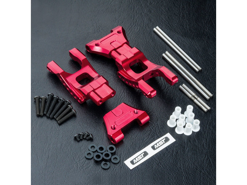 MST MB Aluminium Rear Lower Arm Set / Color: Red