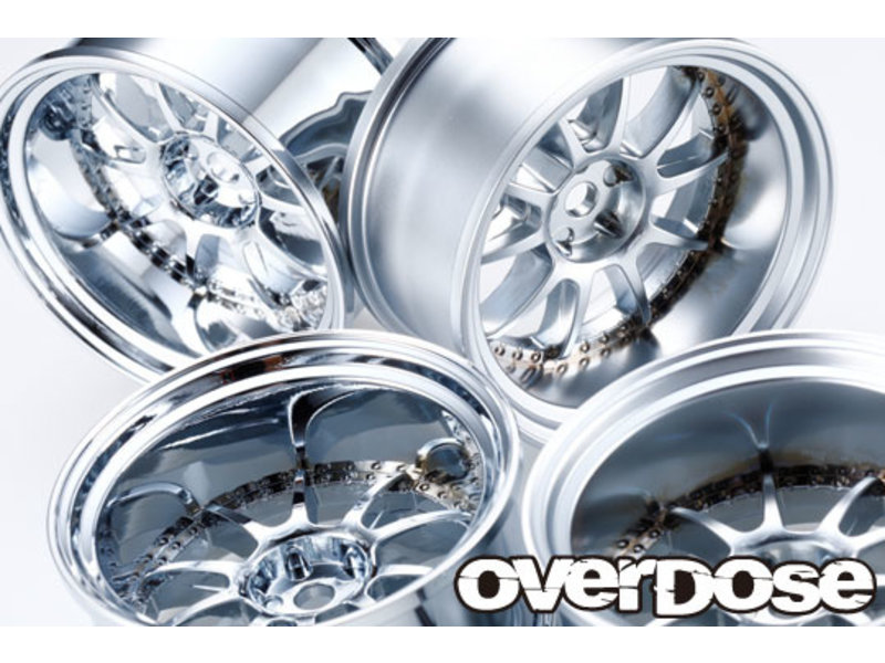 Overdose SSR Professor SP3 / Color: Matte Chrome / Offset: 9mm (2pcs)